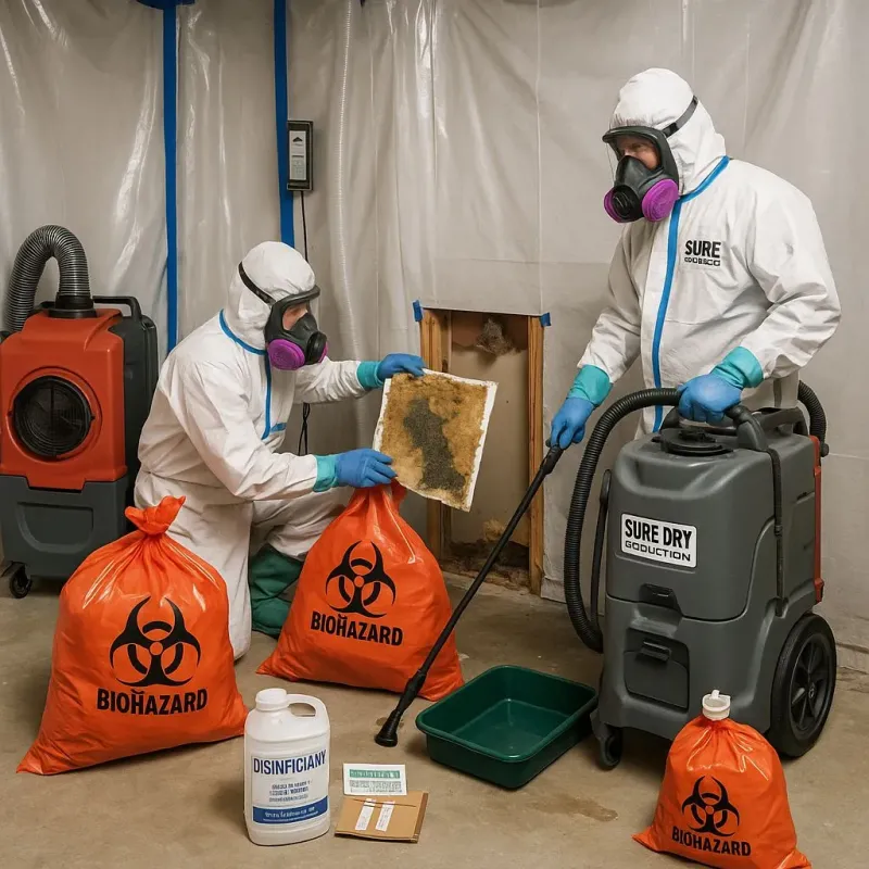 Contaminated Water Handling Protocols process in Bowbells, ND
