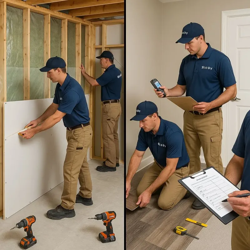 Repairs and Reconstruction process in Bowbells, ND
